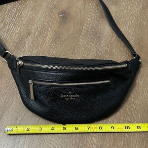 Kate spade ♠️ black leather Leila belt bag
